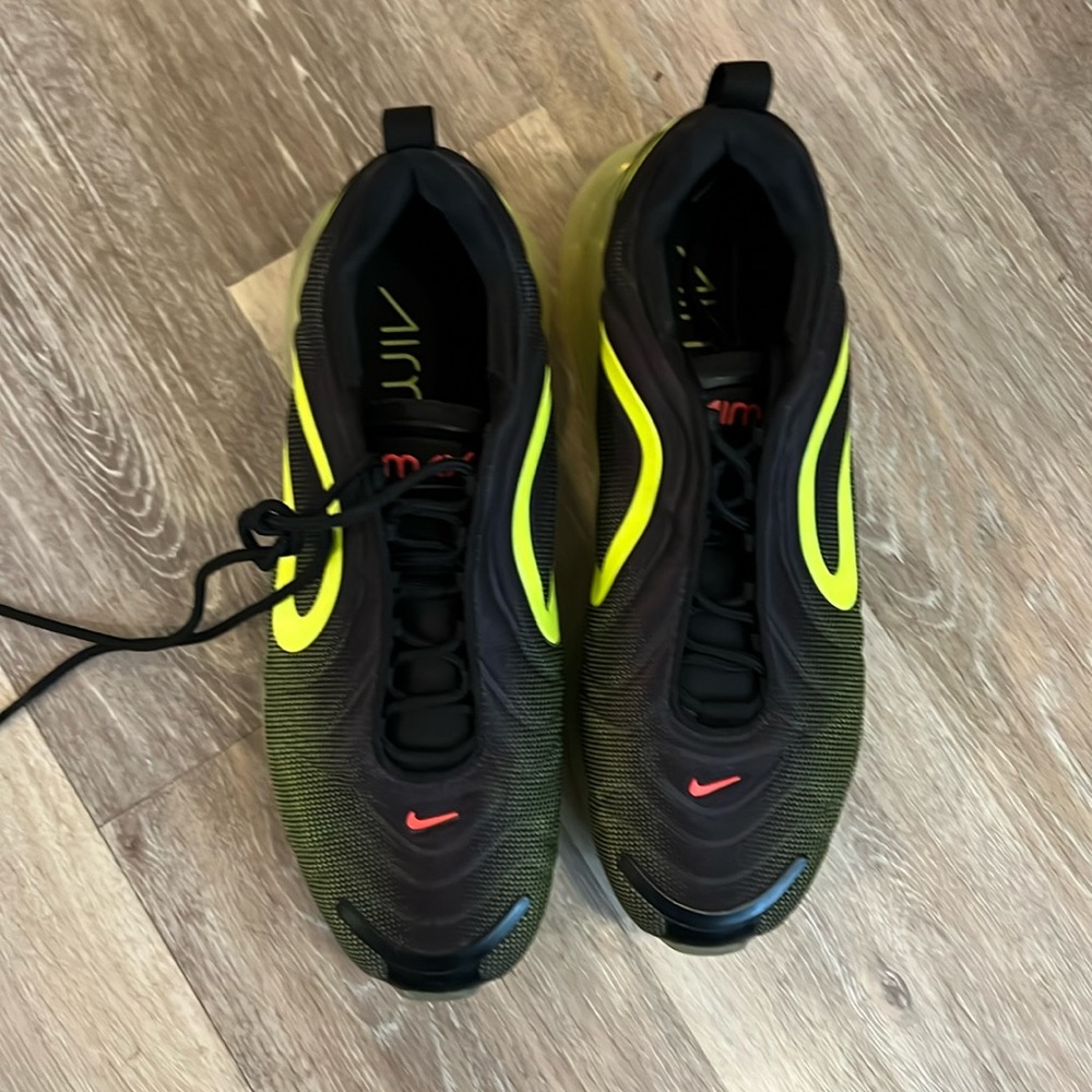 Nike Air Max Black and Neon Yellow Men's Shoes
